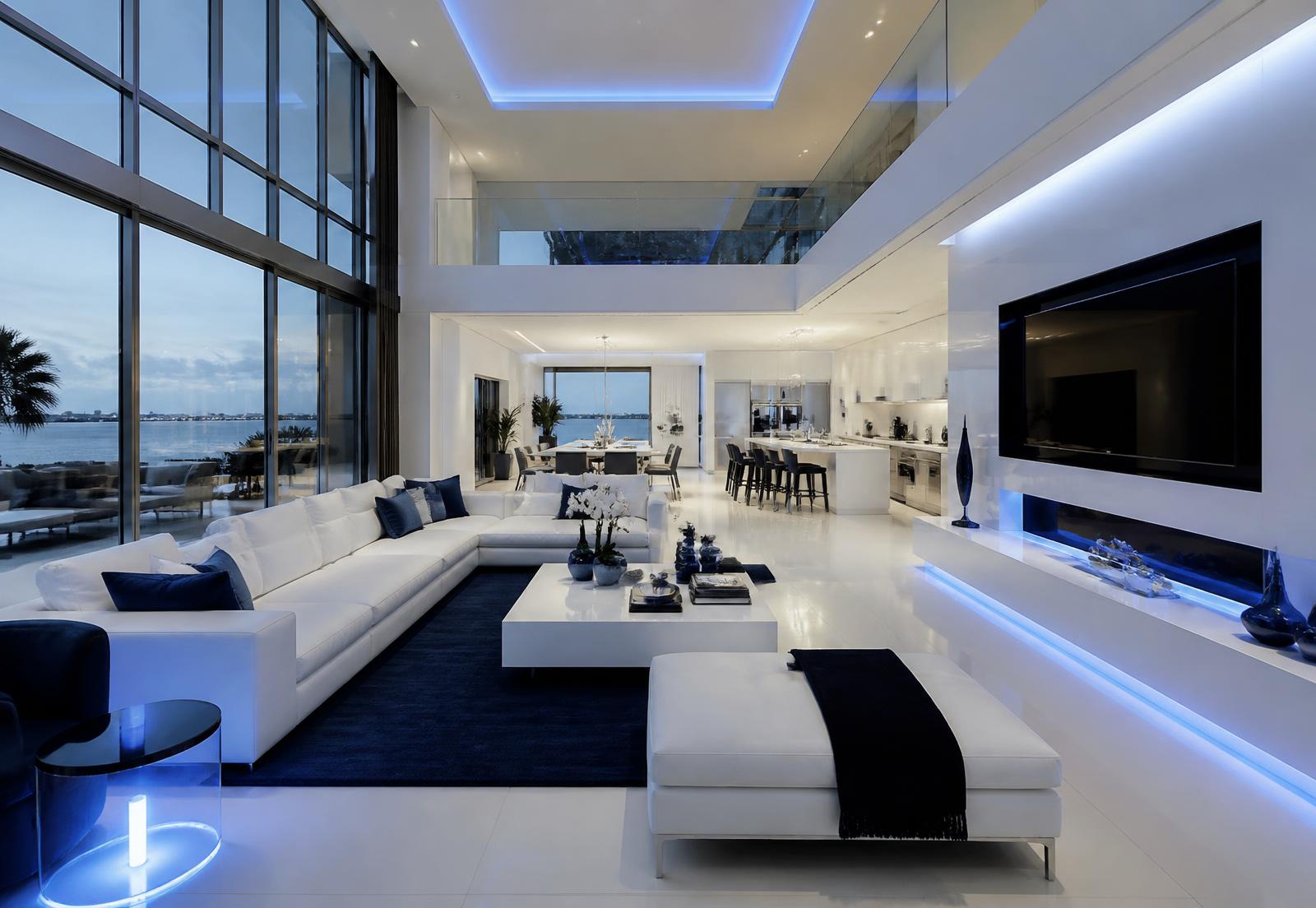 Immaculate modern luxury living room cleaned by Cleanways in Milton Keynes